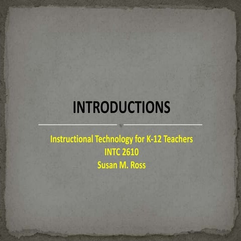 Intc 2610 overview