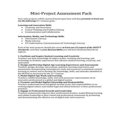 Intc 3610 assessment pack