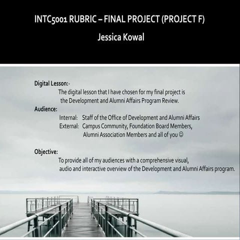 Intc5001 – final project presentation j.kowal