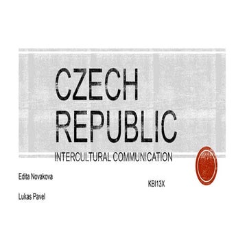 Czech Republic- culture | PPT