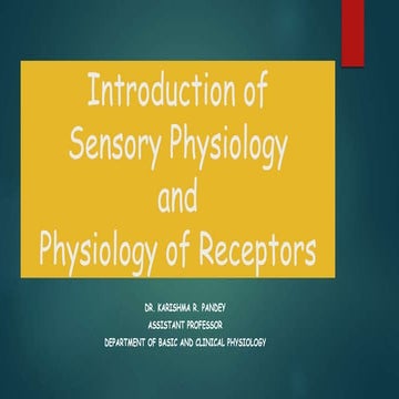 Intd of sensory systemf