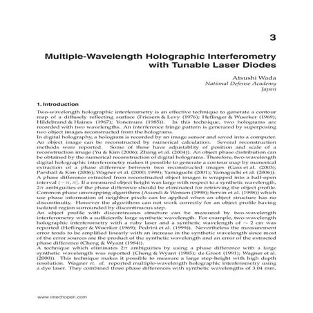 In tech multiple-wavelength_holographic_interferometry_with_tunable_laser_diodes