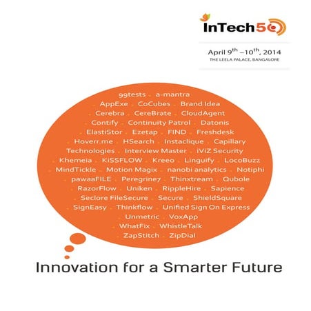 InTech50 Booklet: India – A  Startup Hub for the world