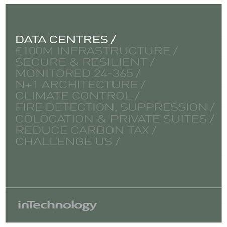 In Technology   Data Centre Hosting Services