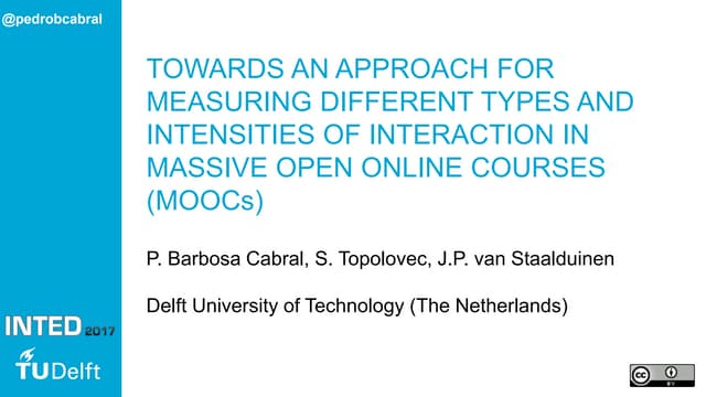 Towards An Approach For Measuring Different Types And Intensities Of Interact...