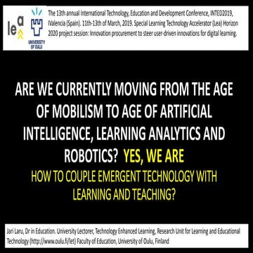 Are we currently moving from the age of mobolism to age of artificail intelli...