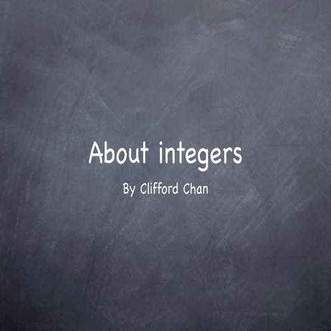 Integers