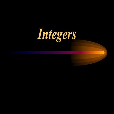 integer ppt of math ,power point present | PPT