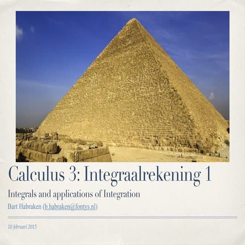 Integraalrekening 1 les 1