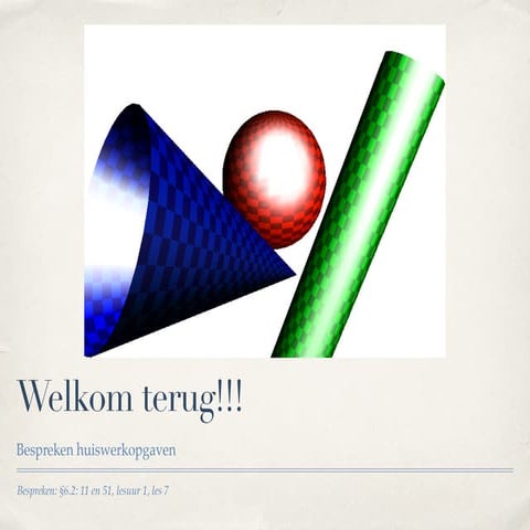 Integraalrekening 1 les 7