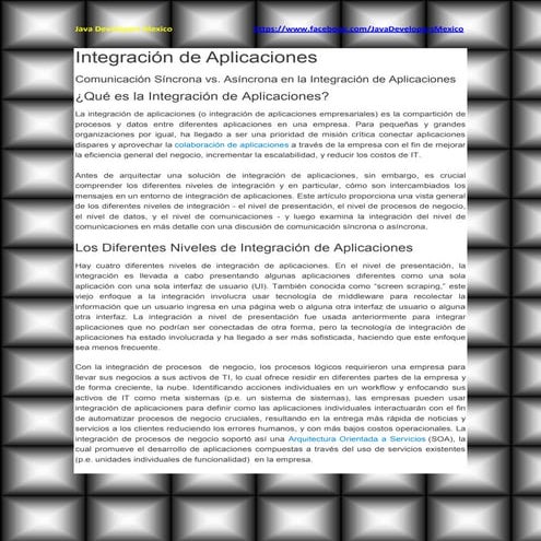 Integración de Aplicaciones