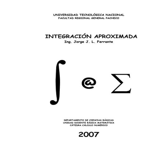 Integracion aproximada