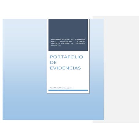 Integracion del portafolio