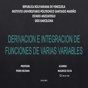 Integracion y variables
