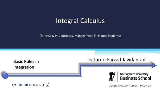 Integral calculus