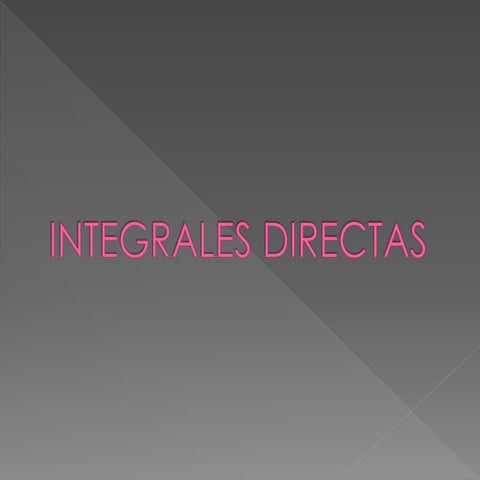Integrales directas 45