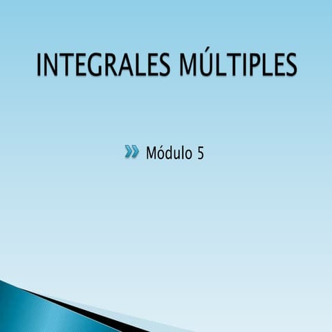 Integrales multiples