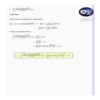 Integrales solucionario