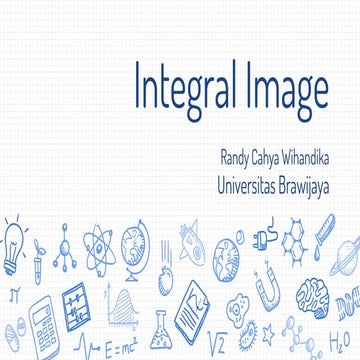 Integral image (Summed Area Table)