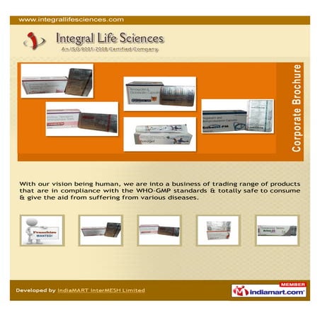 Integral Life Sciences, Chandigarh, WHO-GMP standards | PDF