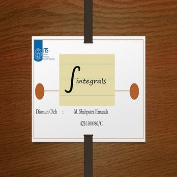 Integral dan Aplikasinya