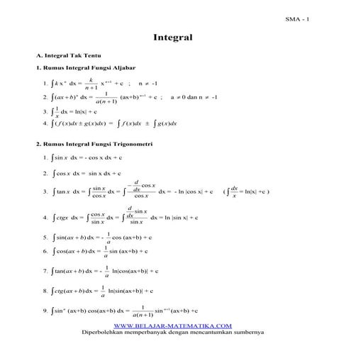 Integral | PDF