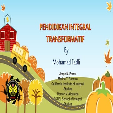 Pendidikan Integral Transformatif