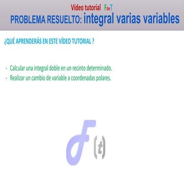 INTEGRAL EN VARIAS VARIABLES 01