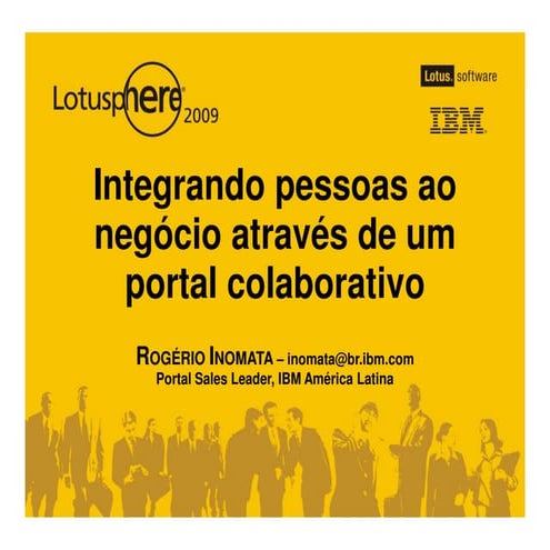 Integrando Pessoas Ao Negocio Atraves De Um Portal Colaborativo