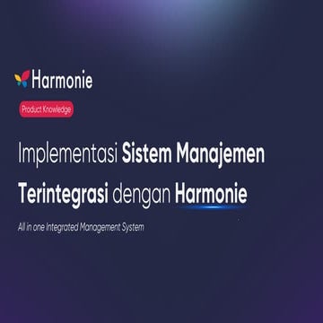 Integrared Management System with Harmonie