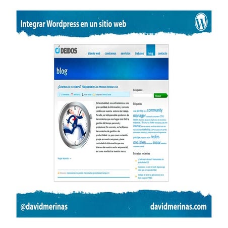 Integrar Wordpress en sitios web ya existentes