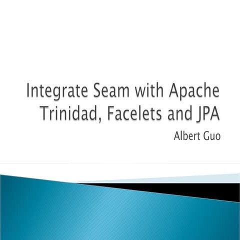 Integrate Seam with Apache Trinidad, Facelets and JPA