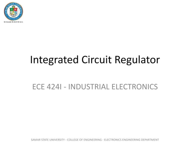 Ic voltage regulators | PPTX