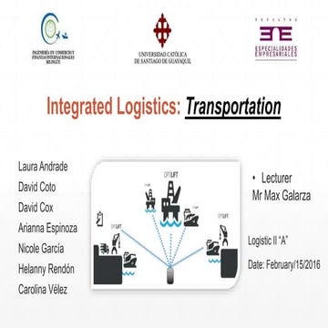 Integrated logistics transportation
