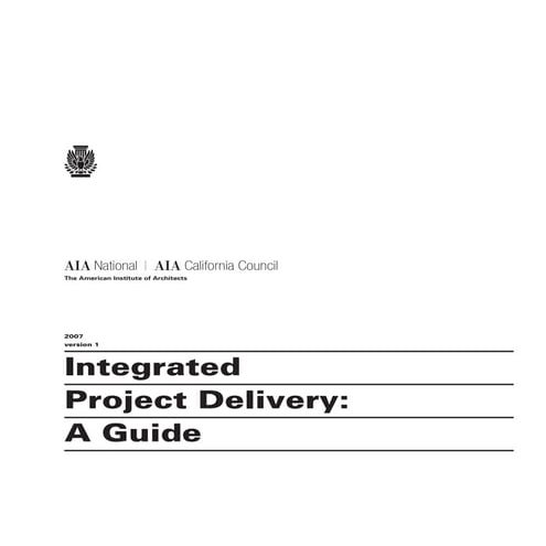 Integrated project-delivery