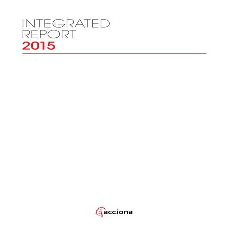 ACCIONA - Integrated Report 2015