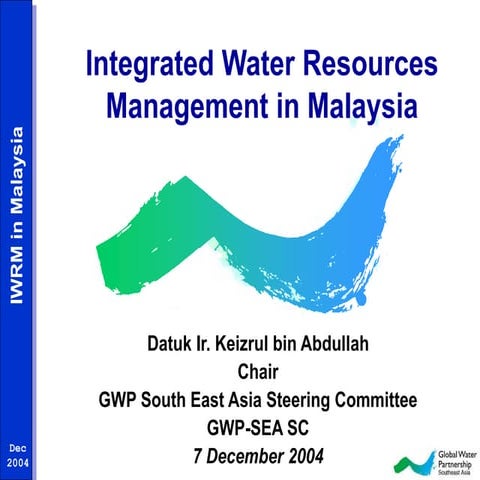 Integrated Water Resources Management in Malaysia