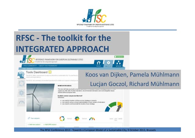 RFSC in practice. A toolkit for the integrated approach