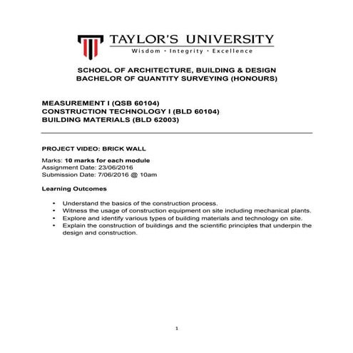 Module outline CT1 | PDF
