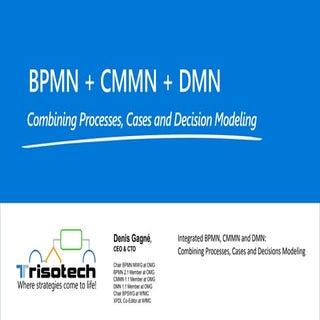 Integrated BPMN, CMMN and DMN - Com...