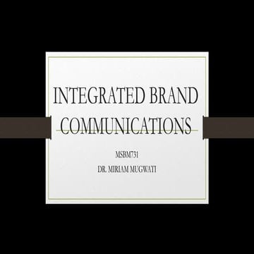 INTEGRATED BRAND COMMUNICATIONS.ppt