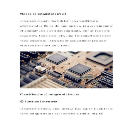 The composition and packaging of integrated circuits | DOCX