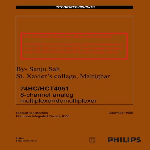 Integrated circuit (data sheet)