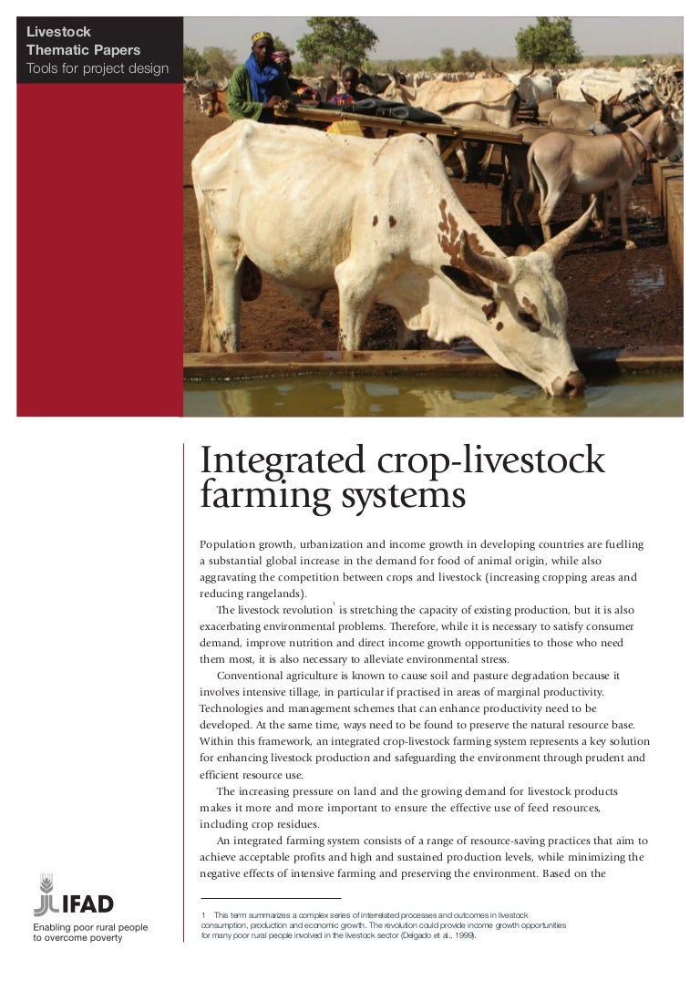 Integrated CropLivestock Farming Systems