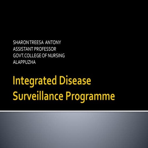 Integrated diseases surveillance programme