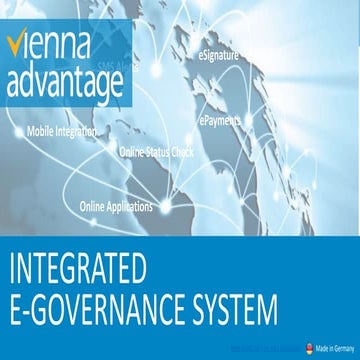 Integrated E-Governance System - Vienna Advantage