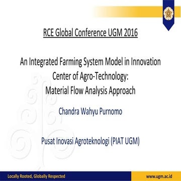 An Integrated Farming System Model in the Innovation Center of Agro-Technology