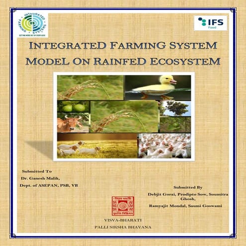 Integrated farming system IN rainfed ecosystem