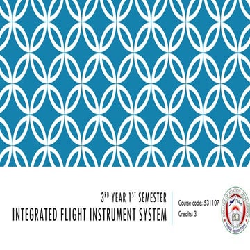 Integrated flight instrument system presentation