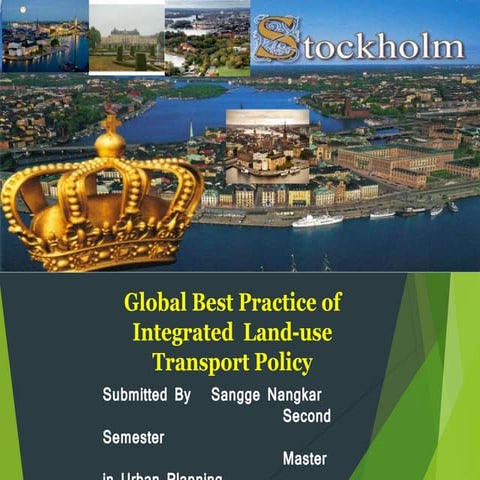 Integrated Landuse and Transport Planning | PPTX